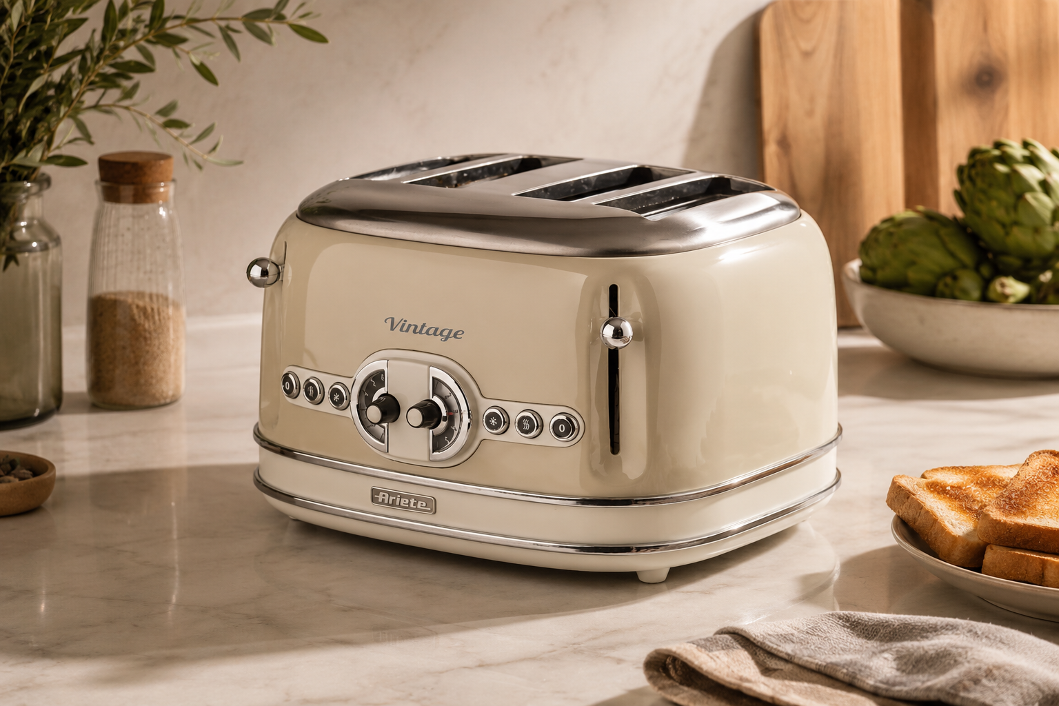Tostadora Ariete Vintage 4 panes
